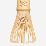Bamboo Matcha Whisk with Sakura charm
